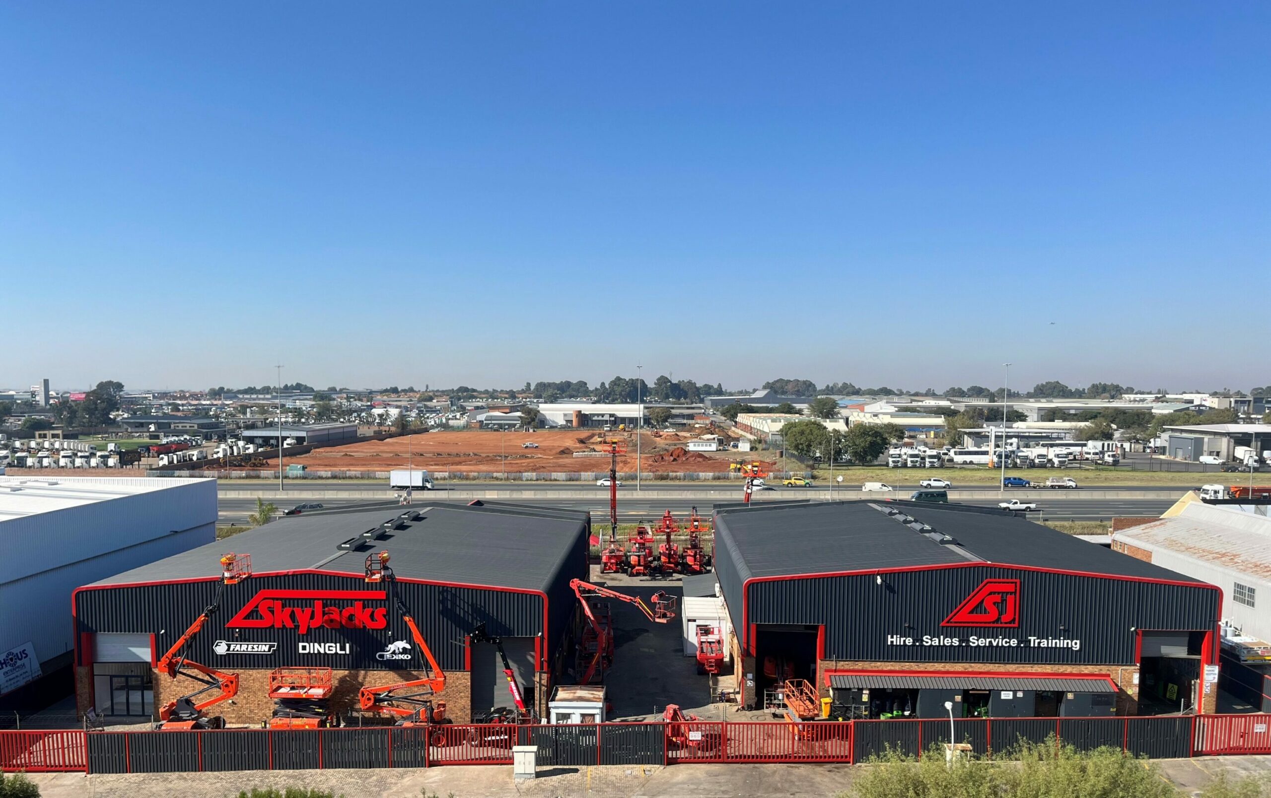 Quartier generale SkyJacks in Boksburg, South Africa